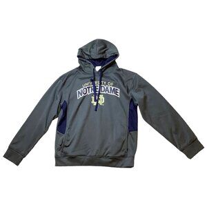 University Of Notre Dame Fighting Irish Drawstring Hoodie Men's Size Medium Gray